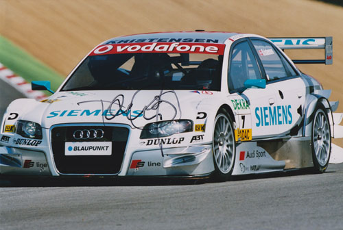 Tom-Kristensen-autograph-signed-DTM-motor-racing-memorabilia-Audi-A4-24-hours-Le-Mans-winner