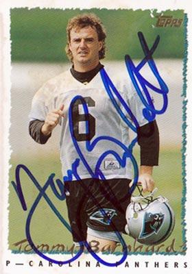 Tommy-Barnhard-autograph-signed-carolina-panthers-football-memorabilia-nfl-punter