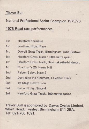 Trevor-Bull-autograph-signed-cycling-memorabilia-postcard-national-sprint-champion-1976-dawes-cycles