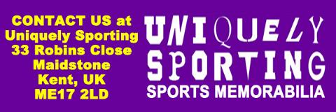 Uniquely-Sporting-Sports-Memorablilia-Logo-Contact-Details Maidstone Kent UK