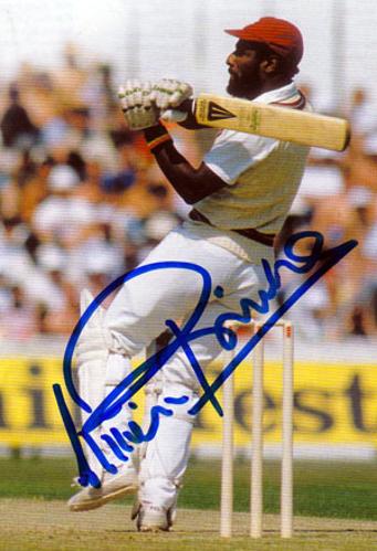 Sir Viv Richards signed West Indies cricket photo