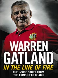 Warren-Gatland-autograph-signed-british-lions-rugby-memorabilia-in-the-line-of-fire-book-head-coach