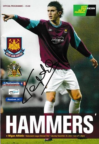geoff Hurst autograph signed west ham united football memorabilia programme 2003 hammers whufc signature